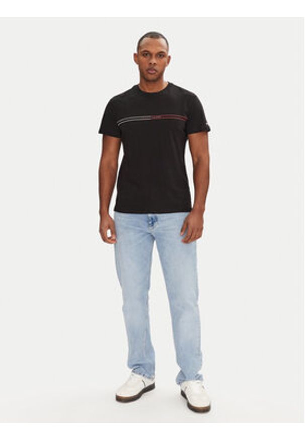 Tommy Jeans T-Shirt Entry Graphic DM0DM20779 Czarny Slim Fit. Kolor: czarny. Materiał: bawełna