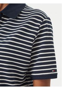 TOMMY HILFIGER - Tommy Hilfiger Polo WW0WW48720 Granatowy Relaxed Fit. Typ kołnierza: polo. Kolor: niebieski. Materiał: bawełna #5