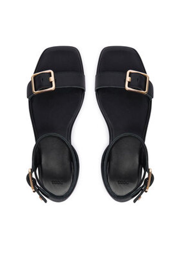 BOSS Sandały Charlize 50563332 Czarny. Kolor: czarny. Materiał: skóra