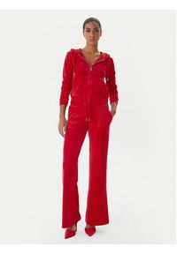 Juicy Couture Spodnie dresowe Layla JCSEBJ001 Czerwony Flared Leg. Kolor: czerwony. Materiał: syntetyk #4