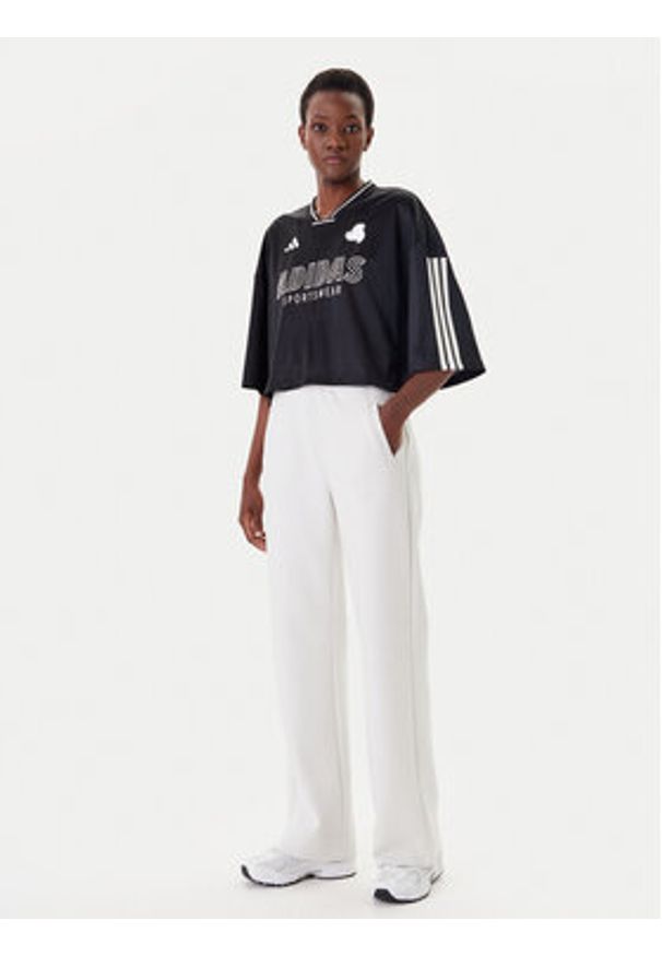 Adidas - adidas T-Shirt Tiro Cut 3-Stripes JG4097 Czarny Oversize. Kolor: czarny. Materiał: syntetyk