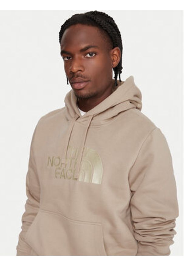 The North Face Bluza Drew Peak NF0A89EM Beżowy Regular Fit. Kolor: beżowy. Materiał: bawełna