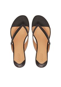 Lauren Ralph Lauren - LAUREN RALPH LAUREN Japonki Francesca 802966841001 Czarny. Kolor: czarny. Materiał: skóra