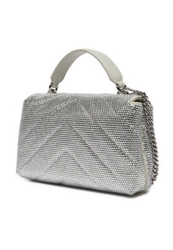 Pinko - PINKO Torebka Love Lady Puff Mini Cl AI 24-25 PLTT 100044 A217 ZZFN Srebrny. Kolor: srebrny. Materiał: skórzane, zamszowe