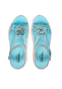 Laura Vita Sandały Nikito 01 Turkusowy. Kolor: turkusowy. Materiał: skóra #3