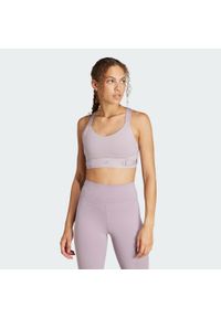 Adidas - Biustonosz FastImpact Luxe Run High-Support. Kolekcja: plus size. Kolor: fioletowy, wielokolorowy, różowy. Materiał: materiał. Sport: bieganie #1