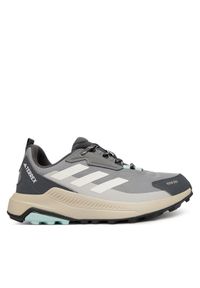 Adidas - adidas Trekkingi Terrex Anylander Rain.Rdy Hiking Shoes JR6603 Szary. Kolor: szary. Materiał: materiał #1