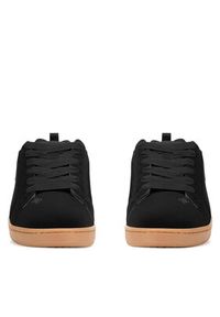 DC Shoes Sneakersy COURT GRAFFIK 300529-BGM Czarny. Kolor: czarny. Materiał: nubuk, skóra
