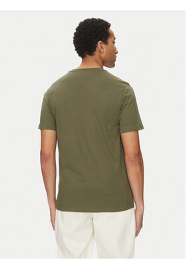 TOMMY HILFIGER - Tommy Hilfiger T-Shirt Ess Seasonal MW0MW39995 Zielony Regular Fit. Kolor: zielony. Materiał: bawełna