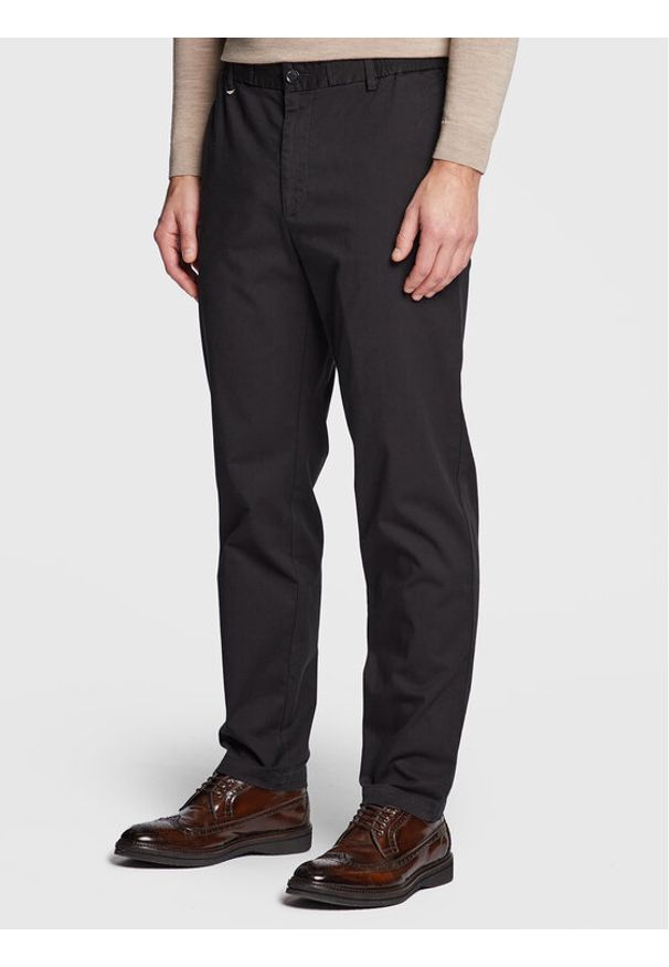 BOSS - Boss Spodnie materiałowe Kane-Ds 50478577 Czarny Slim Fit. Kolor: czarny. Materiał: bawełna
