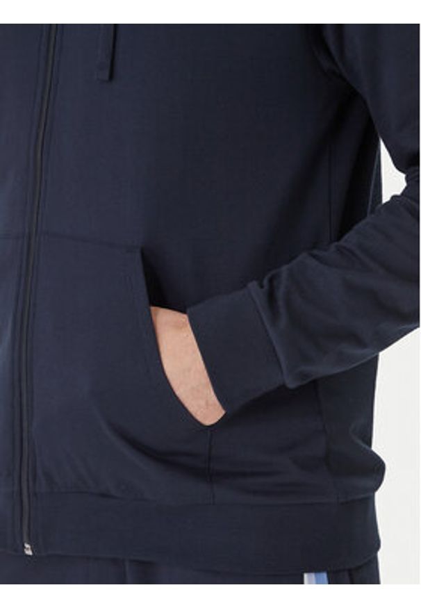 BOSS Bluza Authentic 50554785 Granatowy Regular Fit. Kolor: niebieski. Materiał: bawełna