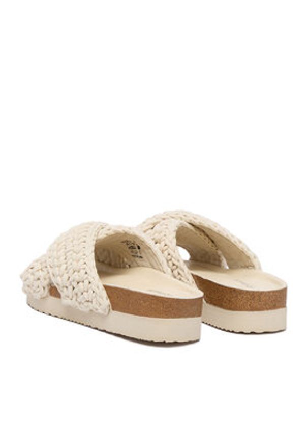 DeeZee Klapki MXCR-211 Écru. Materiał: materiał