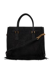 MICHAEL Michael Kors Torebka Hamilton Moderne 30F5ANXS3S Czarny. Kolor: czarny. Materiał: skórzane, zamszowe