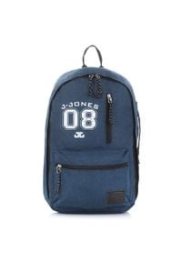 JENNIFER JONES - Plecak młodzieżowy na laptopa niebieski Jennifer Jones 4090-3. Kolor: niebieski. Materiał: materiał. Styl: młodzieżowy