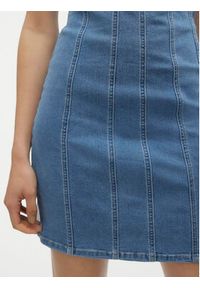 Vero Moda Sukienka jeansowa Zoie 10310272 Niebieski Slim Fit. Kolor: niebieski. Materiał: bawełna #6