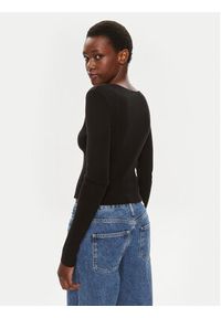 Brave Soul Kardigan LKC-273SASHAF Czarny Slim Fit. Kolor: czarny. Materiał: bawełna, syntetyk #5