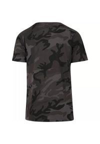 BUILD YOUR BRAND - Męska Koszulka Z Okrągłym Dekoltem Camo. Kolor: zielony, wielokolorowy, brązowy