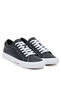 TOMMY HILFIGER - Tommy Hilfiger Tenisówki Th Hi Vulc Street Stitch FM0FM05645 Czarny. Kolor: czarny. Materiał: skóra. Styl: street #5