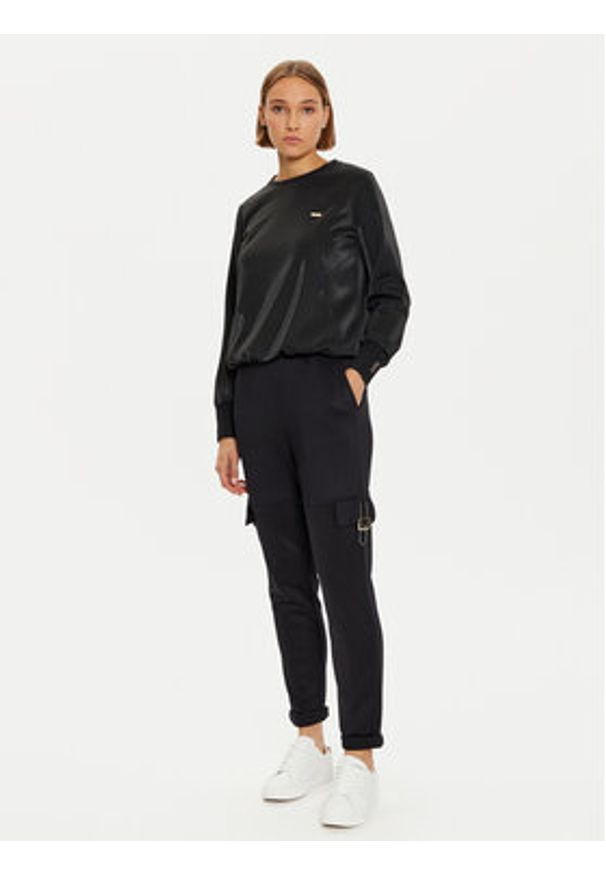 Liu Jo Sport Chinosy q-roa-33046 Czarny Regular Fit. Kolor: czarny. Materiał: bawełna, syntetyk. Styl: sportowy
