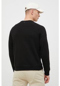 Guess bluza męska kolor czarny z aplikacją. Okazja: na co dzień. Kolor: czarny. Długość rękawa: raglanowy rękaw. Wzór: aplikacja. Styl: casual #2