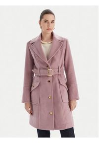 Marciano Guess Płaszcz wełniany 5BGL26 1799Z Fioletowy Regular Fit. Kolor: fioletowy. Materiał: wełna, syntetyk #2