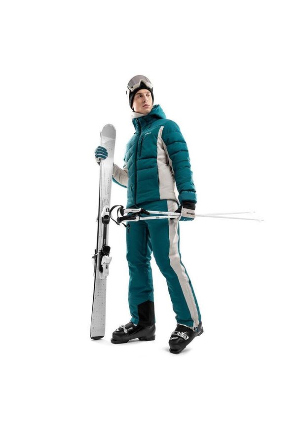 SIROKO - Męskie spodnie narciarskie Sporty zimowe Siroko P3 Zürs. Kolor: zielony. Materiał: softshell, materiał. Sezon: zima. Sport: narciarstwo