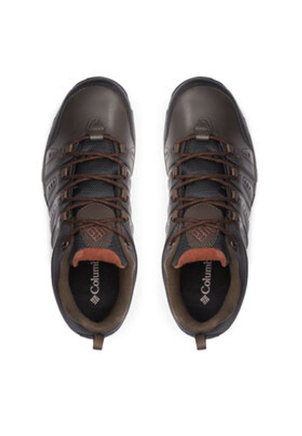 columbia - Columbia Trekkingi Woodburn II Waterproof 1553001 Brązowy. Kolor: brązowy. Materiał: skóra. Sport: turystyka piesza