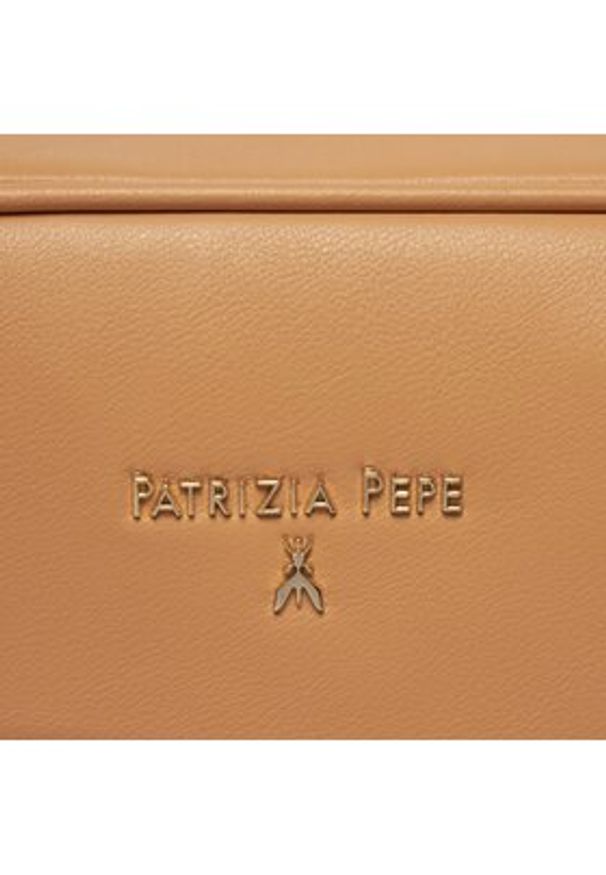 Patrizia Pepe Torebka 8B8985/E043-B685 Beżowy. Kolor: beżowy. Materiał: skórzane