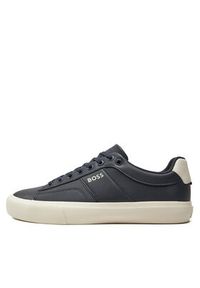 BOSS - Boss Sneakersy Aiden Tenn Flpp 50517289 Granatowy. Kolor: niebieski. Materiał: skóra #6