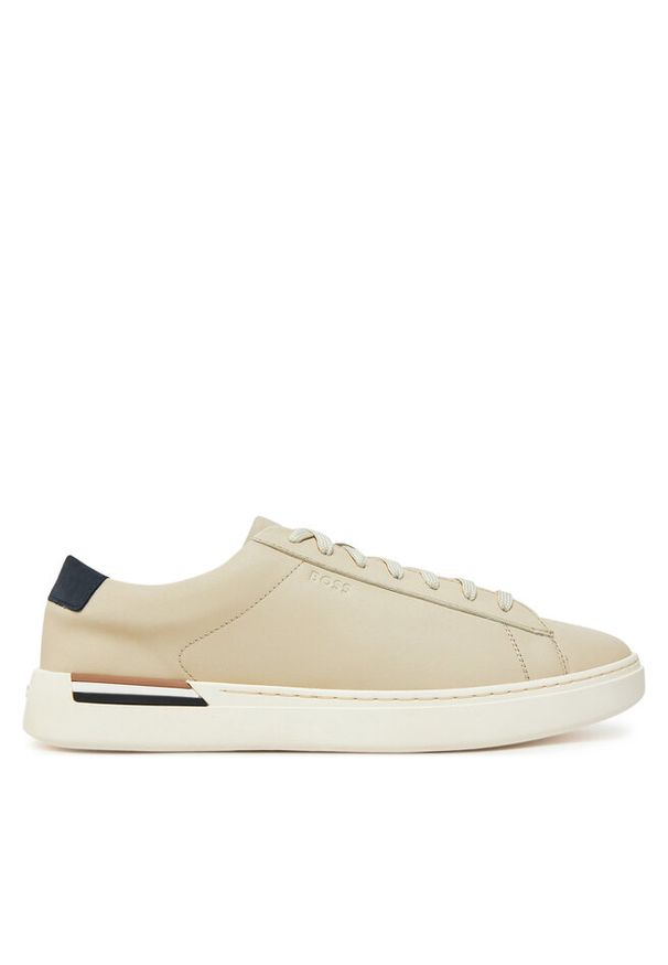Sneakersy BOSS. Kolor: beżowy