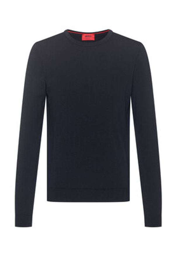 Hugo Sweter San Paolo 2 50435679 Granatowy Regular Fit. Kolor: niebieski. Materiał: wełna