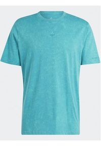 Adidas - adidas T-Shirt ALL SZN Garment-Wash IJ6922 Niebieski Loose Fit. Kolor: niebieski. Materiał: bawełna