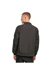BUILD YOUR BRAND - Męska Nylonowa Kurtka Bomberka. Kolor: zielony. Materiał: nylon