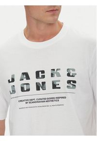 Jack & Jones T-Shirt Recharge 12274716 Biały Relaxed Fit. Kolor: biały. Materiał: bawełna #3