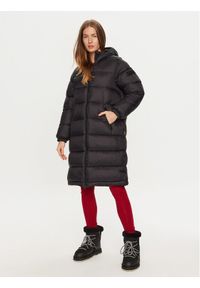 Napapijri Płaszcz zimowy A-Box Logo NP0A4HZ3 Czarny Regular Fit. Kolor: czarny. Materiał: syntetyk. Sezon: zima