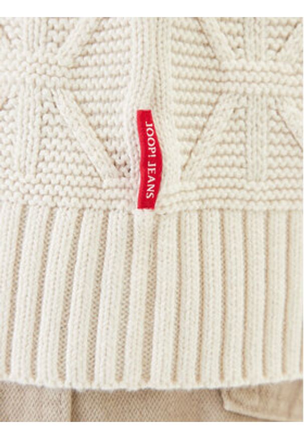 JOOP! Jeans Sweter 15 JJK-18Floriano 30047403 Écru Modern Fit. Materiał: bawełna