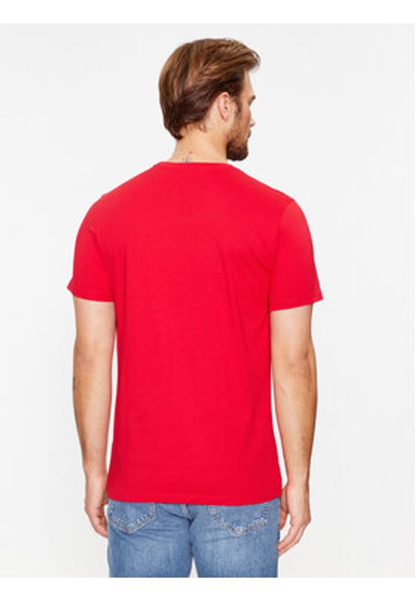 4f - 4F T-Shirt 4FAW23TTSHM0876 Czerwony Regular Fit. Kolor: czerwony. Materiał: bawełna