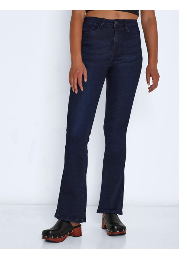 Noisy may - Noisy May Jeansy Sallie 27021552 Granatowy Skinny Fit. Kolor: niebieski