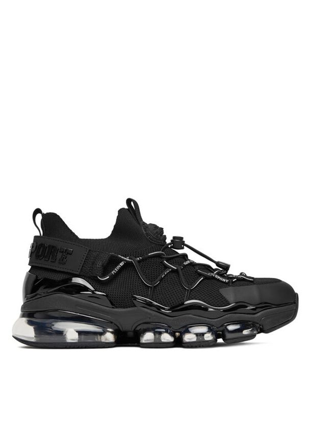 Plein Sport Sneakersy Cyber Thunder FAES USC0842 STE003N Czarny. Kolor: czarny. Materiał: skóra
