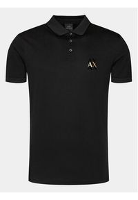 Armani Exchange Polo 3DZFSA ZJ9AZ 1200 Czarny Regular Fit. Typ kołnierza: polo. Kolor: czarny. Materiał: bawełna