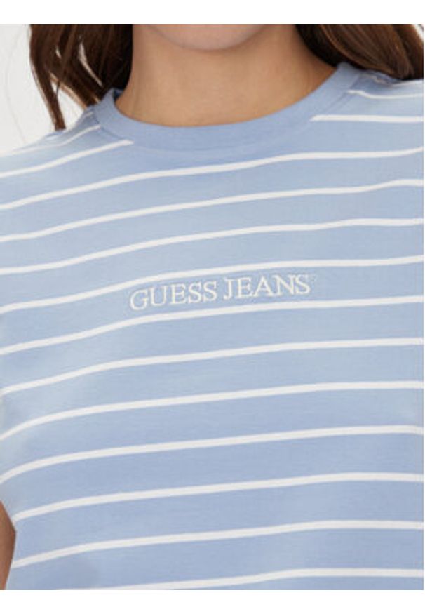 Guess Jeans T-Shirt W4BI53 KCIE1 Kolorowy Regular Fit. Materiał: bawełna. Wzór: kolorowy