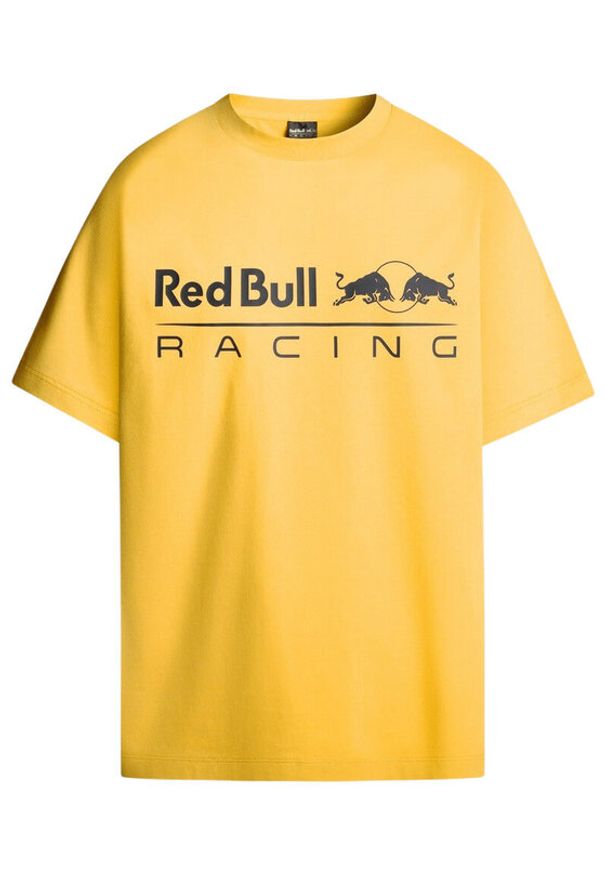 Pepe Jeans T-Shirt Red Bull Racing Logo RM500016 Żółty Regular Fit. Kolor: żółty. Materiał: bawełna