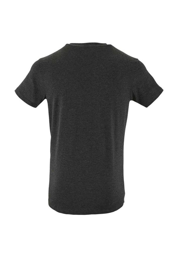 SOL'S - Męska Koszulka Regent Polycotton Slim T-shirt. Kolor: szary, wielokolorowy, brązowy. Sport: turystyka piesza