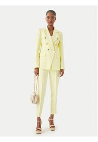 Maryley Spodnie materiałowe 26EB52Z/43LE Żółty jasny Regular Fit. Kolor: żółty. Materiał: syntetyk #4