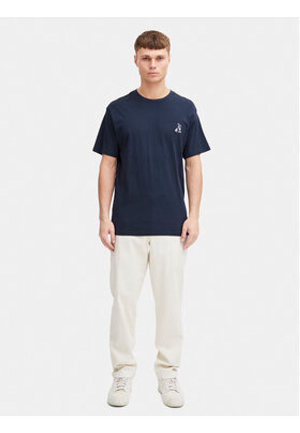 !SOLID - Solid T-Shirt Ilias 21108139 Granatowy Regular Fit. Kolor: niebieski. Materiał: bawełna