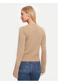 Guess Jeans Kardigan W4BR83 Z3HO2 Brązowy Regular Fit. Kolor: brązowy. Materiał: syntetyk #2