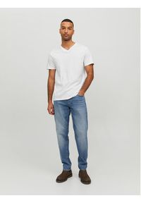 Jack & Jones T-Shirt Basic 12156102 Biały Standard Fit. Kolor: biały. Materiał: bawełna #2