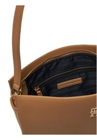 TOMMY HILFIGER - Tommy Hilfiger Torebka Th Legacy Med Satchel AW0AW17173 Brązowy. Kolor: brązowy. Materiał: skórzane #3