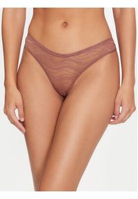 Calvin Klein Underwear Komplet 3 par stringów Thong 3Pk 000QD5216E Kolorowy. Materiał: syntetyk. Wzór: kolorowy #6