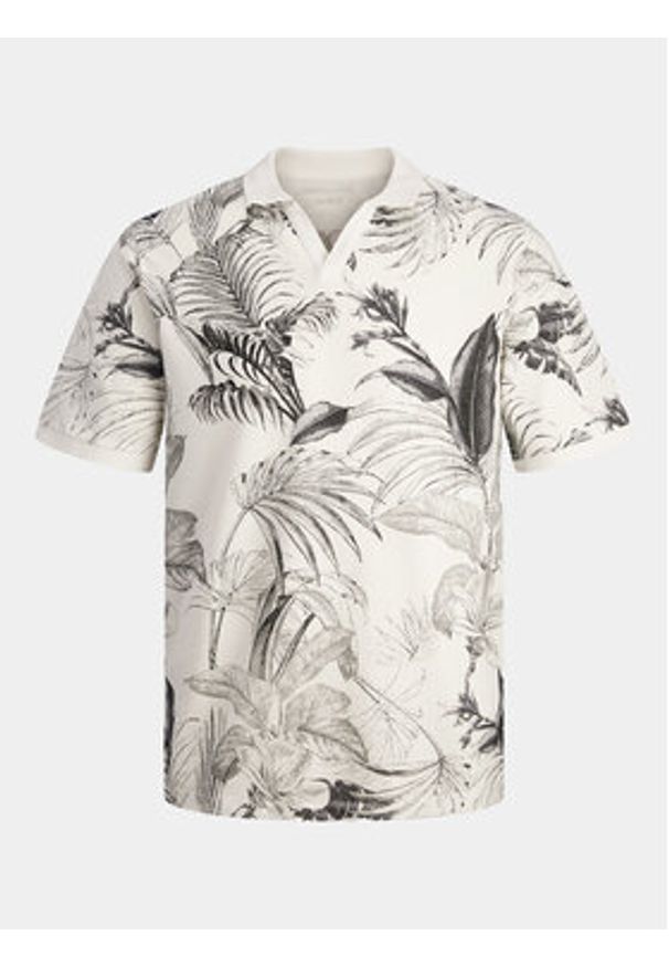 Jack & Jones Polo Guru 12250733 Biały Standard Fit. Typ kołnierza: polo. Kolor: biały. Materiał: bawełna